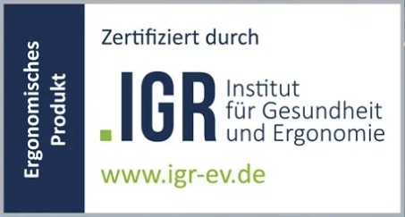 Produs ergonomic certificat IGR – Institut für Gesundheit und Ergonomie