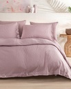 SET LENJERIE PAT - DIA, DIMENSIUNE QUEEN - ROSE