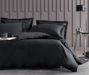 SET LENJERIE PAT - DORA SATEEN, DIMENSIUNE QUEEN - NEGRU