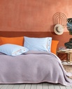 SET LENJERIE PAT - LINY STRIPED, DIMENSIUNE QUEEN - ALBASTRU
