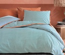 SET LENJERIE PAT - TERRI STRIPED RANFORCE, DIMENSIUNE QUEEN - KAKI