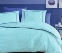 SET LENJERIE PAT - TERRI STRIPED RANFORCE, DIMENSIUNE QUEEN - TURCOAZ