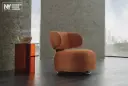 Fotoliu SOHO SWIVEL ARMCHAIR BRICK RED