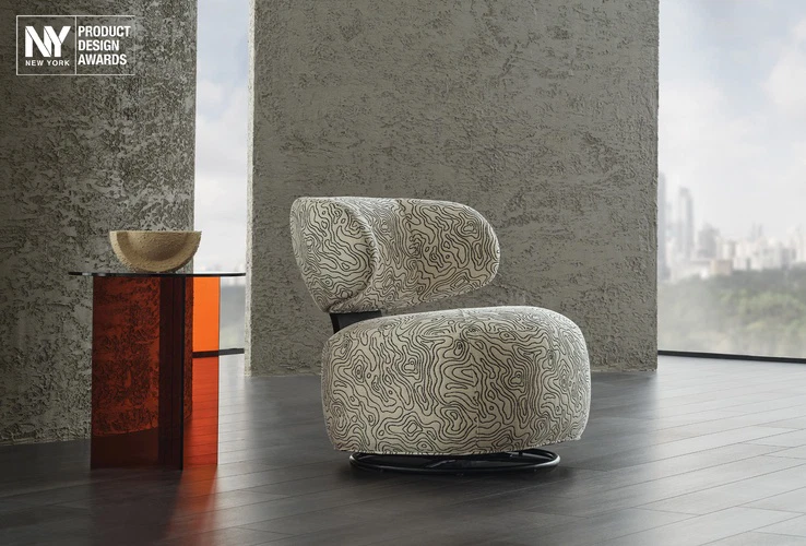 Fotoliu SOHO SWIVEL ARMCHAIR WHITE