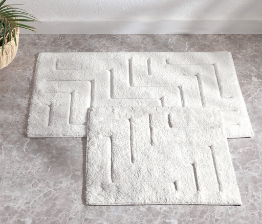 [50503000008260] Set covorașe baie Lumi 50x60 + 60x100 cm – Ecru