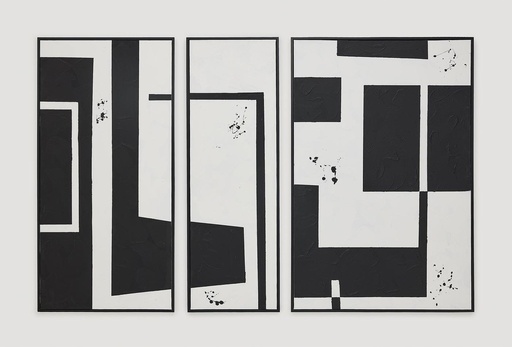 [54543000001994] Tablou înrămat Muse, 3 piese, 225x150 cm